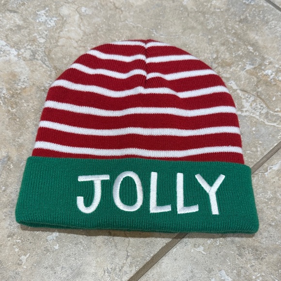 Jolly Striped Red and Green Beanie - Picture 1 of 1